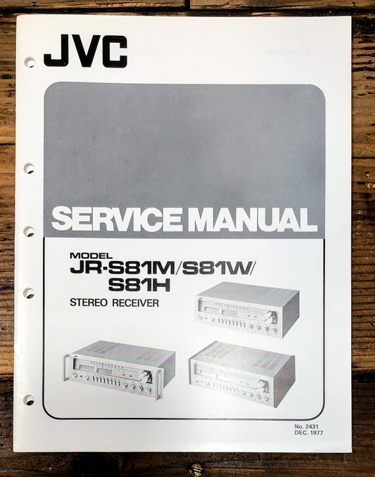 JVC JR-S81M JR-S81W JR-S81H Receiver Service Manual *Original*