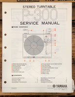 Yamaha P-300 Record Player / Turntable Service Manual *Original*