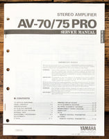 Yamaha AV-70 AV-75 PRO Amplifier  Service Manual *Original*
