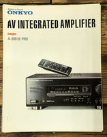 Onkyo A-SV810 PRO Amplifier 3 pg Dealer Brochure  *Original*