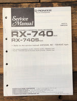 Pioneer RX-740 RX-740S Receiver  Service Manual *Original*