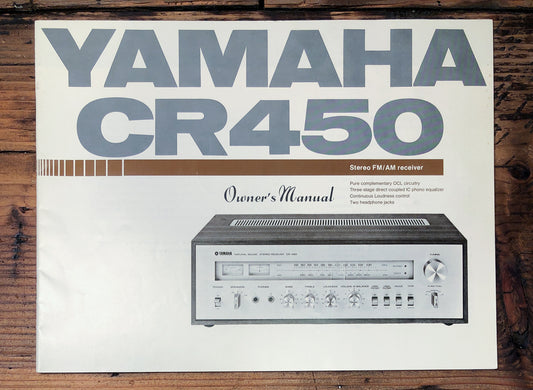 Yamaha CR-450 Receiver Owners / User Manual *Original*