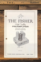 Fisher PR-6 Preamplifier Owner & Service Manual  *Original*