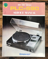 Pioneer PLC-590 Record Player / Turntable Service Manual *Original*