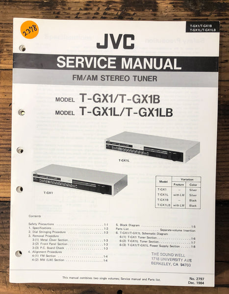 JVC T-GX1 -GX1B -GX1LB   Service Manual *Original*