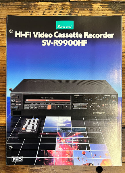 Sansui SV-R9900HF VCR 6pg Foldout Dealer Brochure  *Original*