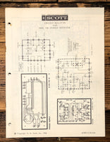 Scott Model 300C Receiver  Service Manual *Original*