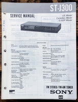 Sony ST-J300 Tuner  Service Manual *Original*