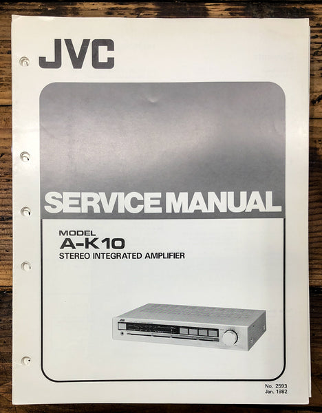 JVC A-K10 Amplifier  Service Manual *Original*