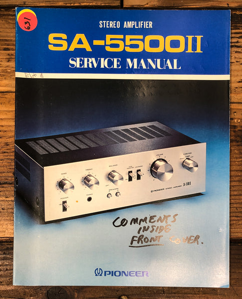 Pioneer SA-5500 MK2 SA-5500 II Amplifier Service Manual *Original*