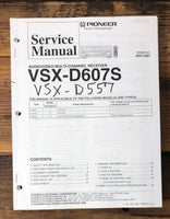 Pioneer VSX-D557 VSX-D607S Receiver  Service Manual *Original*