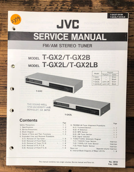 JVC T-GX2 -GX2B -GX2LB   Service Manual *Original*