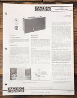 Altec Model 1590E Amplifier  Owners & Schematic Manual *ORIGINAL*