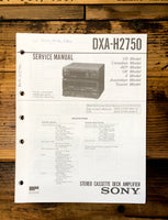 Sony DXA-H2750 Stereo  Service Manual *Original*