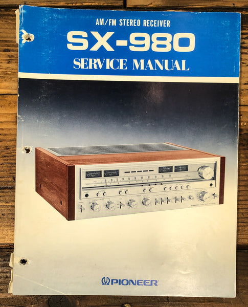 Pioneer SX-980 Receiver Service Manual *Original* #2