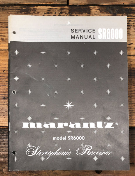 Marantz SR-6000 SR6000 Receiver  Service Manual *Original*
