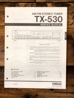 Yamaha TX-530 Tuner  Service Manual *Original*