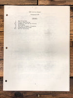 Carver Model 4000 Preamp / Preamplifier Service Manual *Original*
