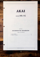 Akai HX-1C Cassette Add. Service Manual *Original*