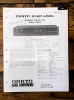 Onkyo DX-220 CD Player  Service Manual *Original*