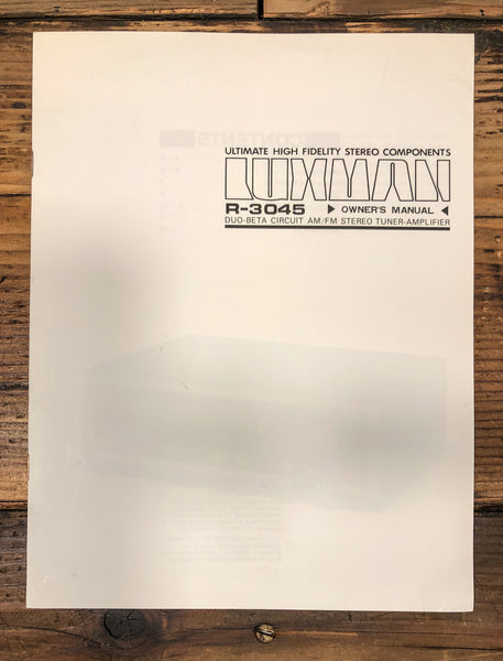 Luxman R-3045 Receiver Owners / User Manual *Original*