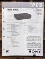 Sony CDP-C10 CD Player  Service Manual *Original*