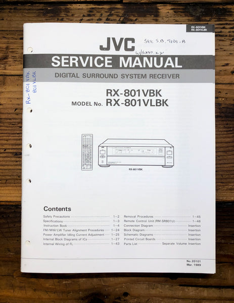 JVC RX-801 VBK VLBK   Service Manual *Original*