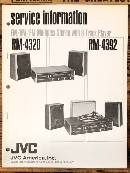 JVC RM-4320 RM-4392 Stereo  Service Manual *Original*