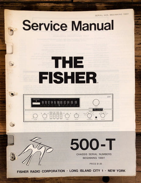 Fisher Model 500-T Receiver  Service Manual *Original* #1