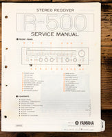 Yamaha R-500 Receiver  Service Manual *Original*