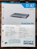 Sony ST-JX2 Tuner  Service Manual *Original*