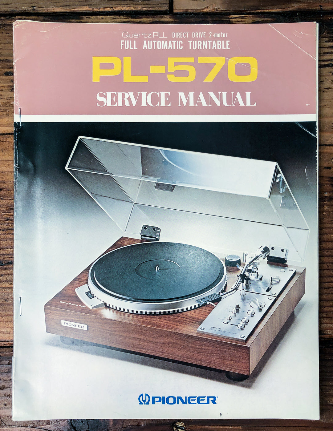 Pioneer PL-570 Turntable Service Manual #1 *Original*