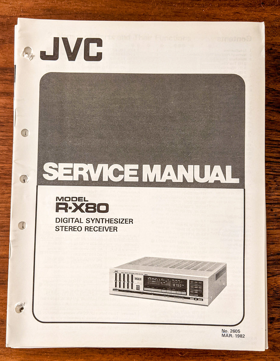 JVC R-X80 Receiver Service Manual *Original*