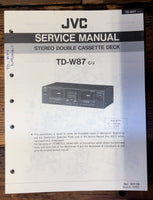 JVC TD-W87  Supp. Service Manual *Original*