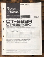 Pioneer CT-S88R  Cassette  Service Manual *Original* #1