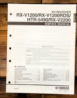 Yamaha RX-V1200 HTR-5490 RX-V2200 Receiver  Service Manual *Original*