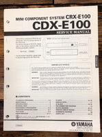 Yamaha CDX-E100 Radio / Stereo  Service Manual *Original*