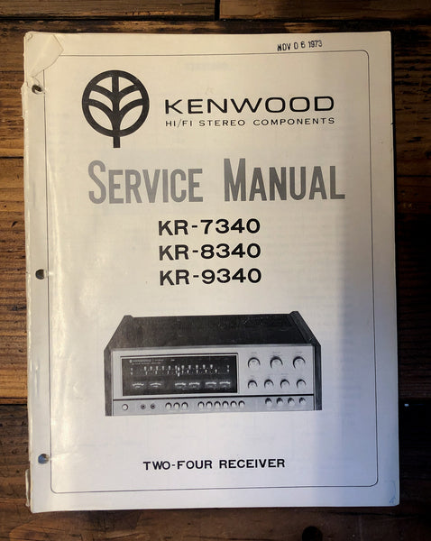 Kenwood KR-7340 KR-8340 KR-9340 Receiver  Service Manual *Original*