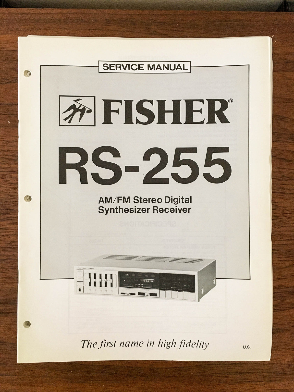 Fisher RS-255 Receiver Service Manual *Original*