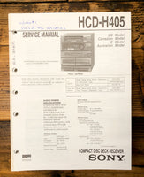 Sony HCD-H405 Stereo  Service Manual *Original*