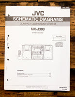 Sony MX-J300 Stereo Schematic Diagram Service Manual *Original*