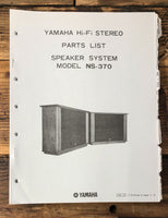 Yamaha NS-370 Speaker  Service Manual *Original*