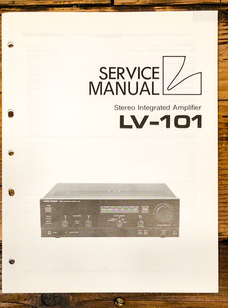 Luxman LV-101 Amplifier Service Manual *Original*