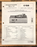 Marantz C-516 C516 Turntable / Stereo  Service Manual *Original*