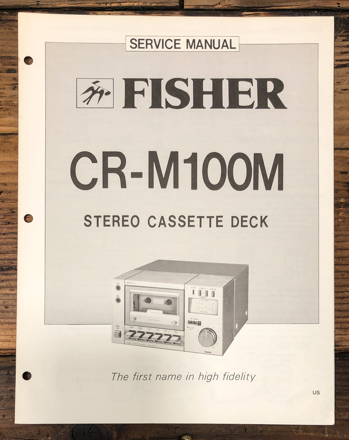 Fisher CR-M100M Cassette Service Manual *Original*