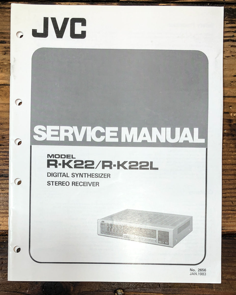 JVC R-K22 R-K22L Receiver Service Manual *Original*