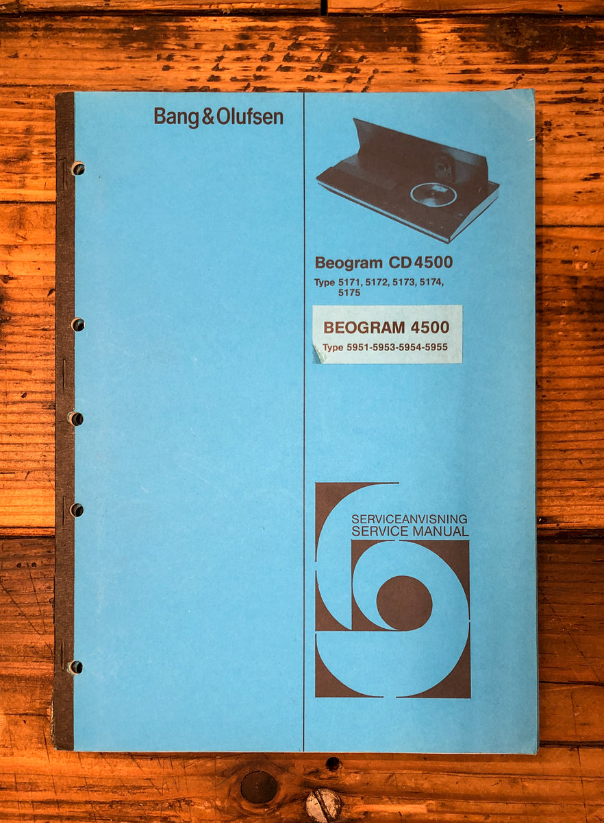 CD Player Service Manual *Original* – Vintage Audio Store - Vintage ...