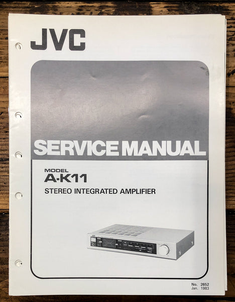 JVC A-K11 Amplifier  Service Manual *Original*