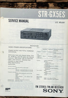 Sony STR-GX5ES Receiver  Service Manual *Original*