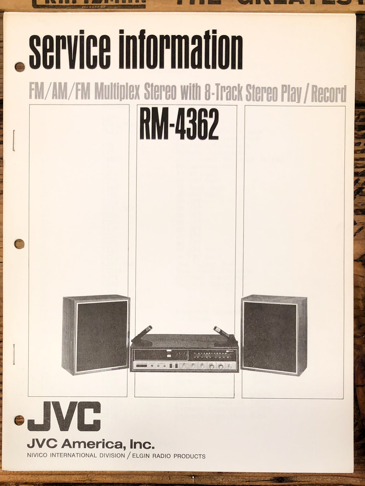 JVC RM-4362 Stereo  Service Manual *Original*